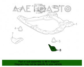 Capacul de protecție a roții din față, dreapta spate, pentru Toyota Camry v55 15-17 SUA