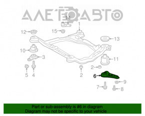 Capacul de bara spate stanga pentru Lexus ES300 ES330