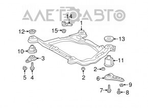 Capacul de bara spate stanga pentru Lexus ES300 ES330