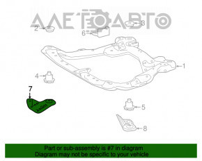 Bara de protecție față dreapta pentru Lexus ES350 07-12