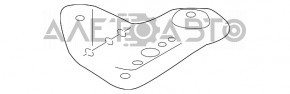 Capacul de protecție a roții din față, dreapta, pentru Toyota Camry v55 15-17, fabricat în SUA, nou, original OEM.