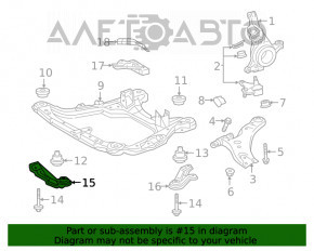 Capacul de protecție a aripioarei din față, dreapta, pentru Lexus RX350 RX450h 16-22