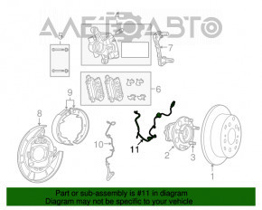 Senzor ABS spate stânga Jeep Patriot 11-17