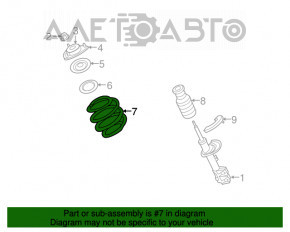 Arcul de suspensie frontal stânga pentru Jeep Patriot 11-17