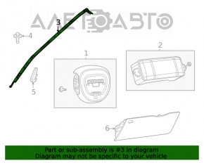 Perna de siguranță airbag laterală dreapta pentru Dodge Durango 11-18