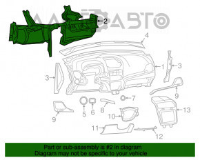 Tubul de subtorpilă pentru întărirea Dodge Journey 11-