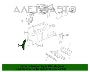 Maner roată de rezervă Dodge Grand Caravan 11-20