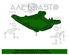 Bara de protecție față Toyota Highlander 14-19