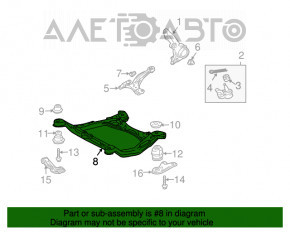 Подрамник передний Lexus RX400h 06-09