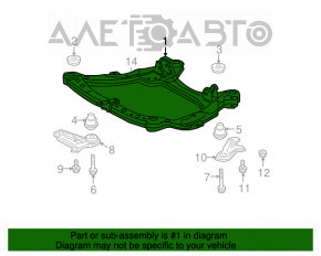 Bara de protecție față pentru Toyota Highlander 08-13 hibrid