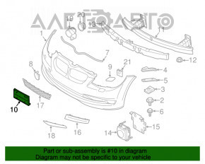 Площадка переднего номера BMW 3 F30 12-18