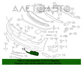 Grila bara dreapta pentru BMW 3 F30 12-15 Sport