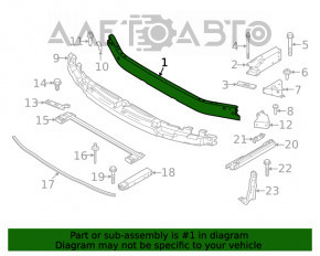 Amplificatorul de bara fata pentru BMW X1 F48 16-22, partea de sus