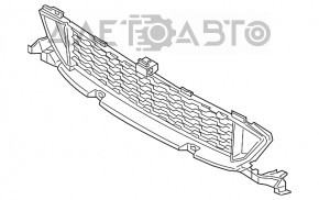 Grila inferioară a bara față centrală BMW X1 F48 16-19 Basis, X-line, nouă, originală OEM