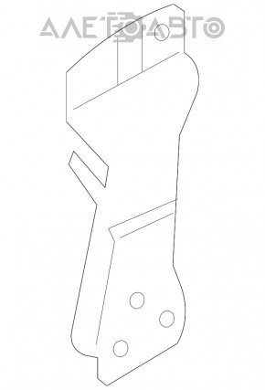 Suportul amplificatorului de bara fata dreapta mica BMW 7 G11 G12 16-22 nou OEM original