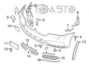 Кронштейн переднего бампера левый BMW 7 G11 G12 16-19 OEM