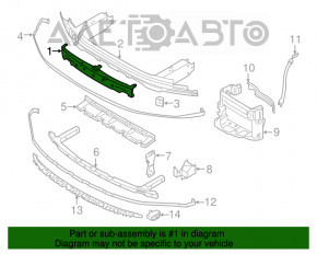 Absorbantul de bara fata pentru BMW 7 G11 G12 16-19