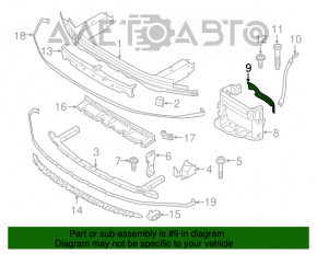 Suportul pentru ochelari stânga BMW 7 G11 G12 16-22