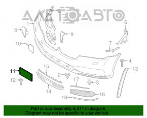 Рамка под номер переднего бампера BMW 7 G11 G12 16-19