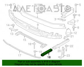 Colțul inferior al amplificatorului de bara de protecție din față dreapta BMW X1 F48 16-19 în față