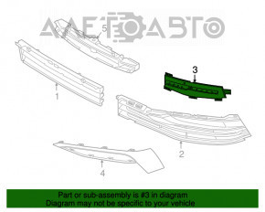 Montare grila inferioară a bara frontală stânga BMW 5 G30 17-20