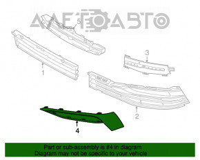 Cadru dreapta PTF BMW 5 G30 17-20 negru lucios