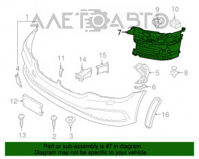 Bara de protecție față stânga BMW 5 G30 17-23 nouă originală OEM