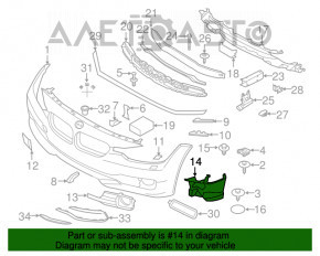 Suport far stânga față BMW 3 F30 16-18 nou original