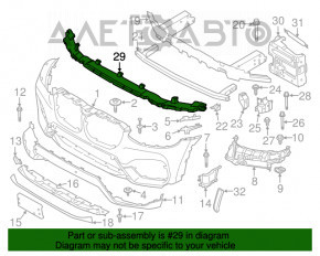 Absorbantul de bara fata pentru BMW X3 G01 18-21, nou, original OEM