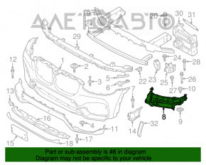 Кронштейн ПТФ левый BMW X3 G01 18-21 OEM