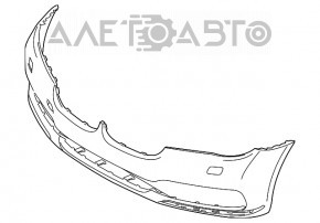 Bara fata goala BMW 7 G11 G12 16-19 fara senzori de parcare, fara stergatoare de parbriz.