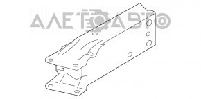 Grila superioară a amplificatorului de paragolpe față stânga BMW X1 F48 16-22 nouă originală OEM