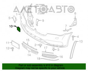 Capacul carligului de tractare al barei frontale BMW 7 G11 G12 16-19