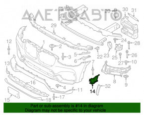 Conducta de aer frontal stânga BMW X3 G01 18-21