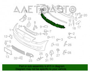 Абсорбер переднего бампера BMW 5 F10 11-16 M Pack