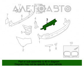 Suportul pentru bara spate centrală BMW X5 E70 07-13, nou, original OEM