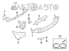 Suportul pentru bara spate centrală BMW X5 E70 07-13, nou, original OEM