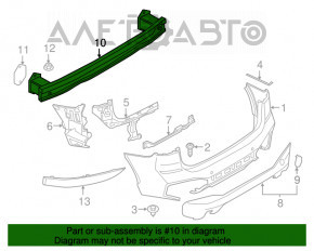 Усилитель заднего бампера BMW X1 F48 16-22 OEM