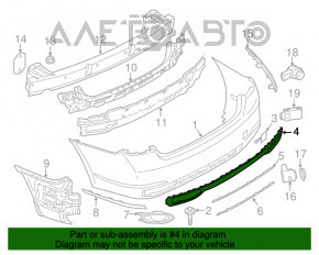 Capacul de bara spate BMW 7 G11 G12 16-19