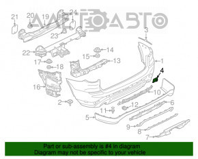 Capacul carligului de tractare pentru bara spate a BMW X3 G01 18-21, nou, original OEM