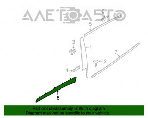 Capac usa spate inferioara stanga BMW X1 F48 16-19 structura, zgarieturi