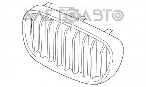 Решетка радиатора grill правая BMW 5 G30 17-20 Sport Line