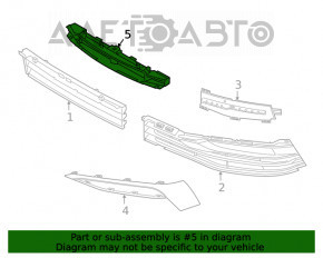 Jaluzele deflectorului radiatorului asamblate jos BMW 5 G30 17-23