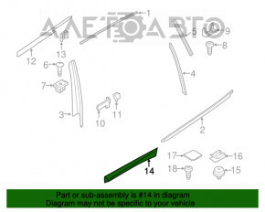 Capac usa spate dreapta inferioara BMW X3 G01 18-21 cu structura gri