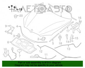 Emblema capotei BMW X5 F15 14-18