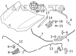 Emblema logo-ului BMW pe portiera portbagajului BMW X3 G01 18-