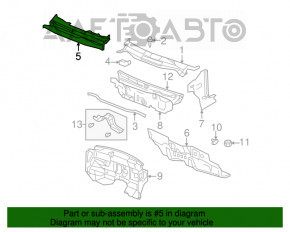 Placa metalică a ștergătoarelor pentru Jeep Compass 11-16