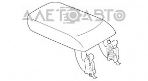 Consola centrală cu cotieră pentru BMW X3 G01 18-21, neagră