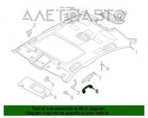 Maner plafon spate stânga BMW 7 G11 G12 16-19 bej