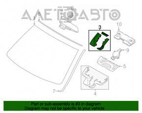 Capac oglindă interioară pentru BMW X3 G01 18-21 fără cameră, pentru auto-dimming